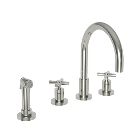 Newport Brass Kitchen Faucet With Side Spray in Polished Nickel 9911-15